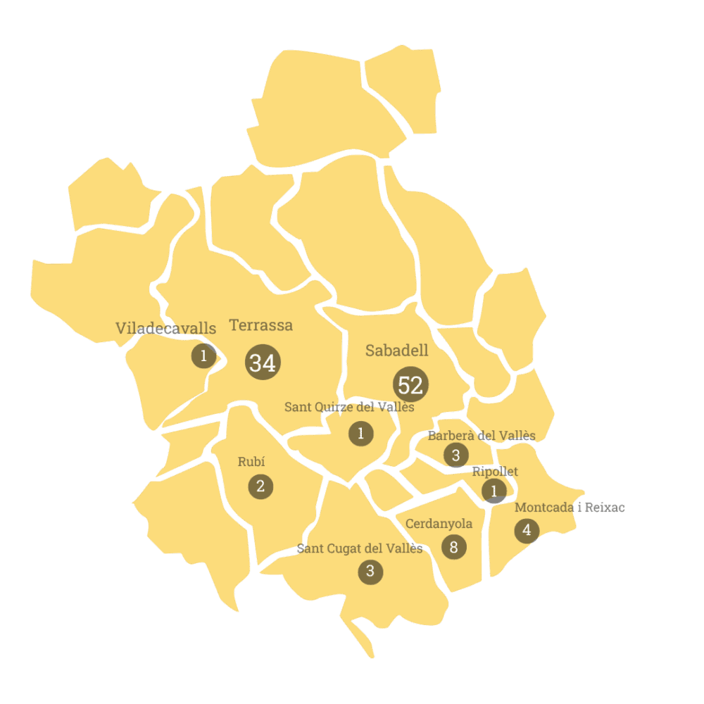 territori Distribució geogràfica (2022)